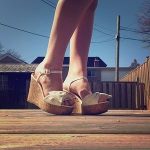 White Platform Heels